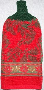 Red Christmas towel 2