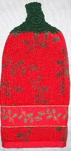 Red Christmas towel 3