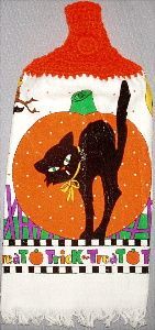 Halloween kitchen towel