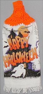 Halloween ghosts kitchen hand towel