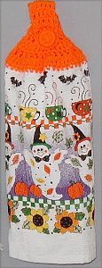 Halloween ghosts kitchen hand towel