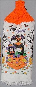 Halloween hanging kitchen hand towel