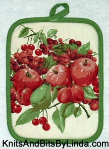 vintage fruit pot holder