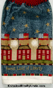 americana colonial house  kitchen hand towel