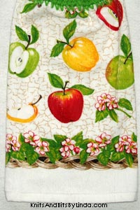 fresh apples 2 kitchen towel