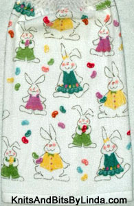 Boy and girl bunnies hand towel