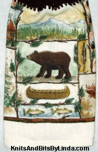 cabin fever hangin hand towel