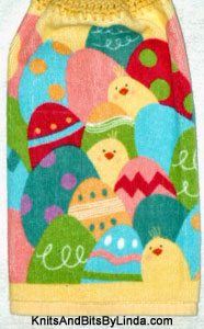 chicks & eggs hand towel