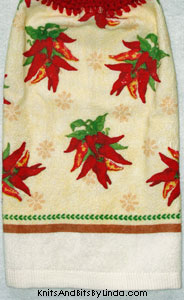 chili peppers kitchen towel