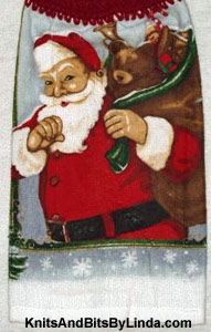 Santa's Village kitchen hand towel
