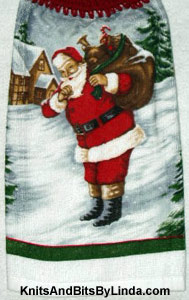 Santa's Village kitchen hand towel