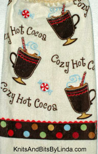 Hot cocoa hand towel