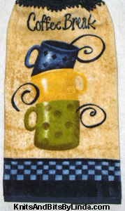 coffee break kitchen hand towel