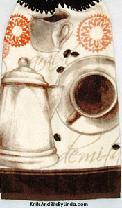 Fresh Roast Coffee hanging kitchen hand towel