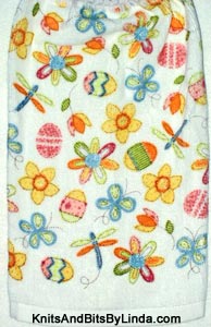 Spring flowers and Easter eggs hand towel