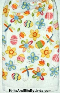 Spring flowers and Easter eggs hand towel