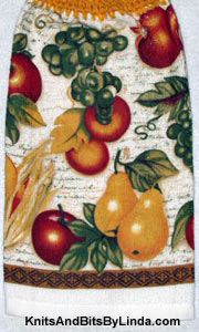 Fall fruit & veggies 2  Kitchen Hand Towel