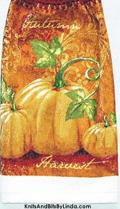 autumn harvest 1 hanging kitchen hand towel