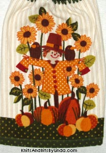 scarecrow kitchen hand towel