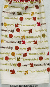 happy thanksgiving hanging hand towel