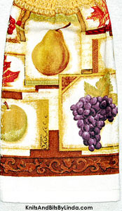 mixed fruit hanging kitchen hand towel