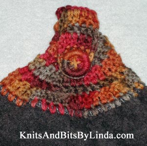 Textured Navy Hanging towel