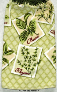 herbs 3 kitchen hand towel