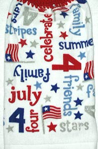 4th of July kitchen hand towel