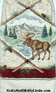  kitchen hand towel with moose