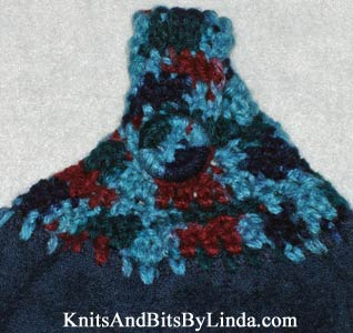 Wine Twist  Blue kitchen hand towel