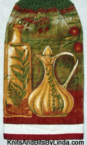 olive oil bottles kitchen hand towel