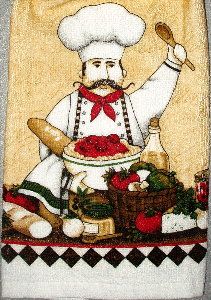 pasta chef kitchen hand towel