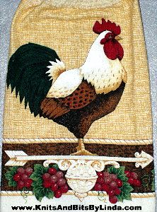 country rooster 03 kitchen hand towel