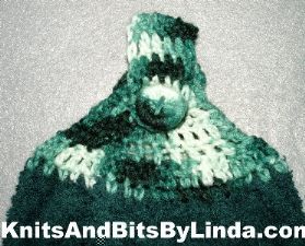 close up of hunter towels with green top