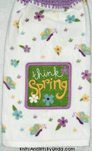 think spring kitchen towel