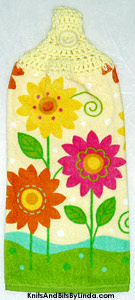 Fun Daisies Kitchen Hand Towel