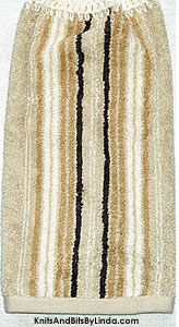 shades of tan stripe hand towel