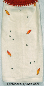 sunflower petals and seeds on kitchen hand towel