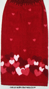 valentine borfer towel