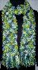 Jai Alai Fern full length fashion scarf