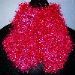 Fun Fur Raspberry Keyhole Scarf