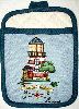 Weathervane Lighthouse Pot Mitt