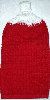 Textured  Red hanging towel