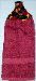 Burgundy with Polo yarn top Kitchen hand towel