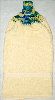 Yellow with Seascape kitchen hand towel