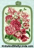 vintage roses pot holder