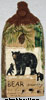 woodland bear hand towel