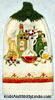 calamata olives and oil bottles on a dish towel