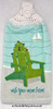 Christmas at the beach kitchen hand towel