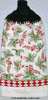 holly leaves on hanging kitchen hand towel